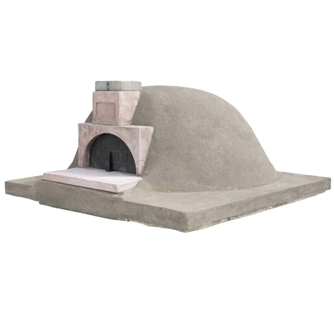 Pizzaoven bouwpakket koepelisolatie Ø90 cm zelfbouw houtgestookt