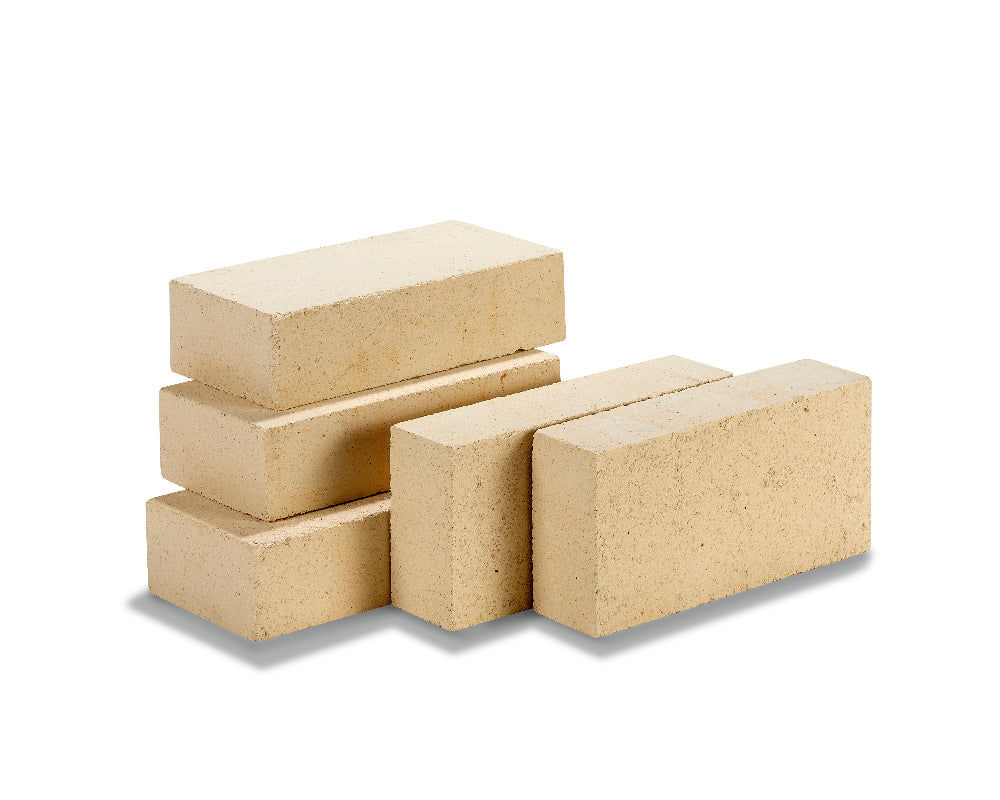 Vuurvaste chamottesteen Classic geel-beige 212x105x55mm voor pizzaoven en haard